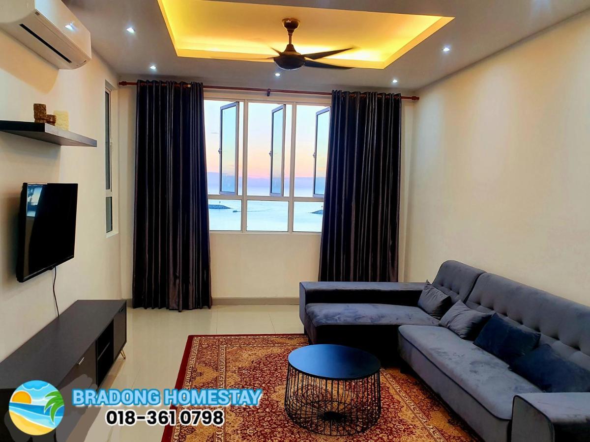 Bradong Homestay - Musllm Only, 3 Queen Bedrooms, Seaview, Infinity Pool, Gym, Near Drawbridge & Ktcc Mall Kuala Terengganu Exterior foto